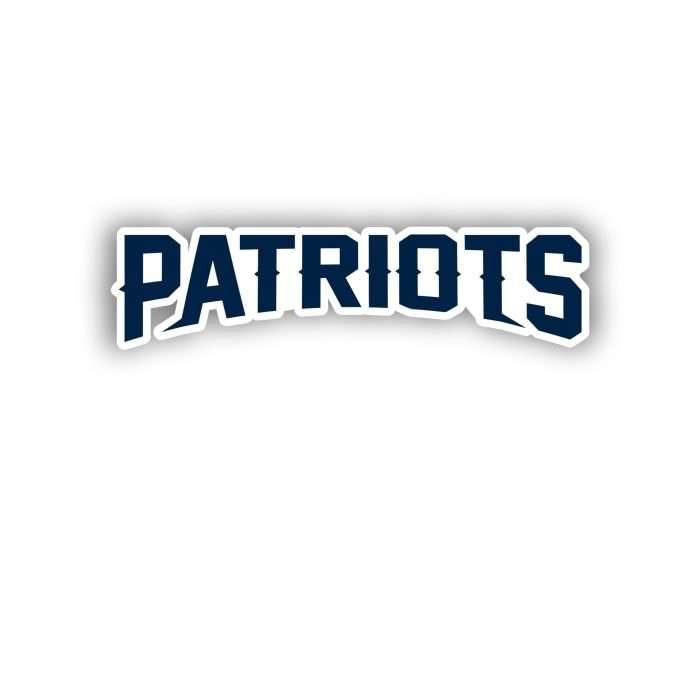 New England Patriots Full Color Vinyl Sticker - Custom Size