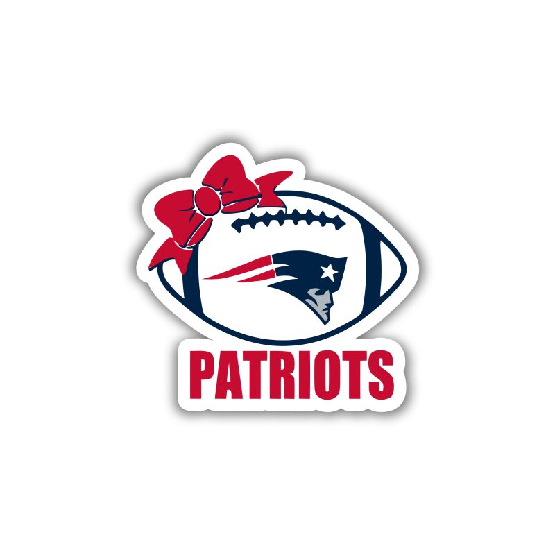 New England Patriots Full Color Vinyl Sticker - Custom Size