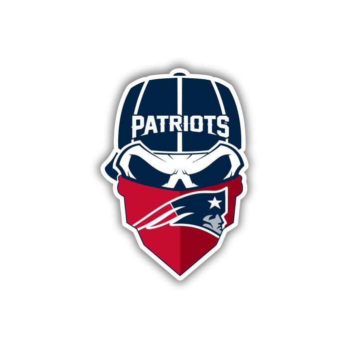 New England Patriots Full Color Vinyl Sticker - Custom Size