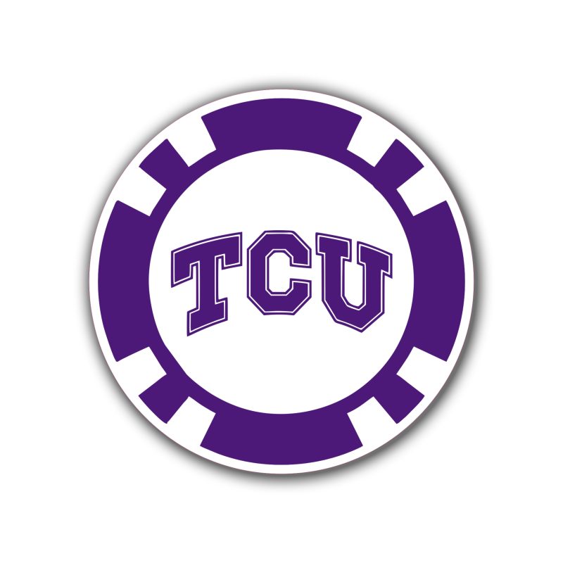 TCU Horned Frogs Full Color Vinyl Decal - Custom Size