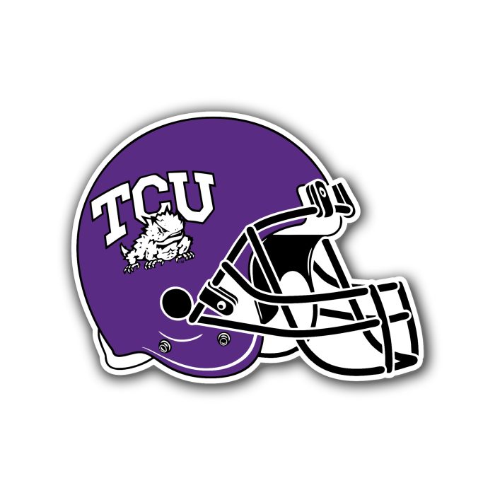 TCU Horned Frogs Full Color Vinyl Decal - Custom Size