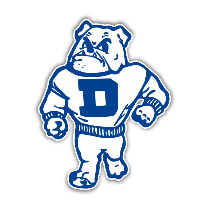 Drake Bulldogs Full Color Vinyl Decal - Custom Size