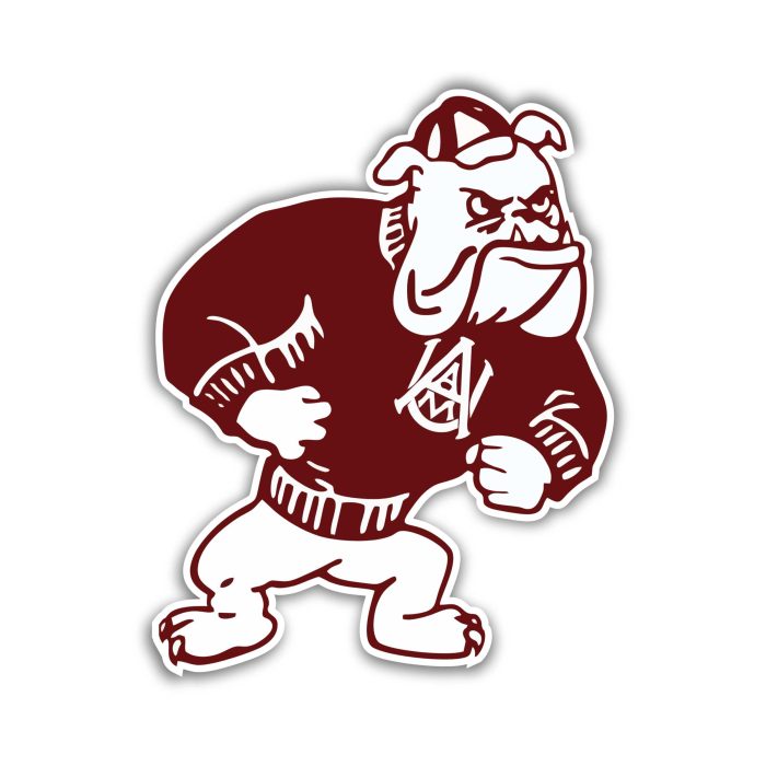 A&M Bulldogs Vinyl Decal - Custom Size