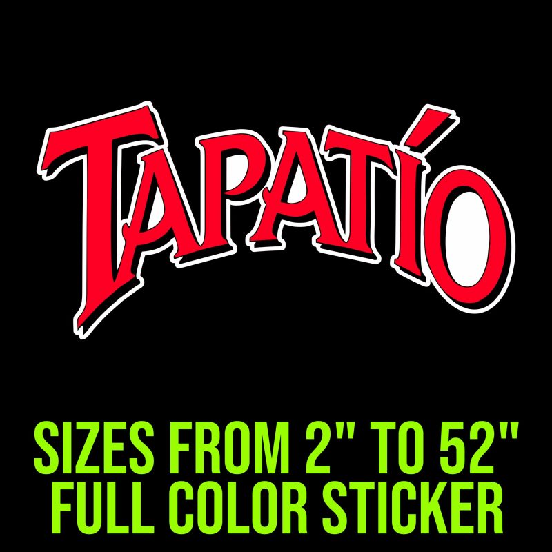 Tapatio Full Color Vinyl Decal - Custom Size