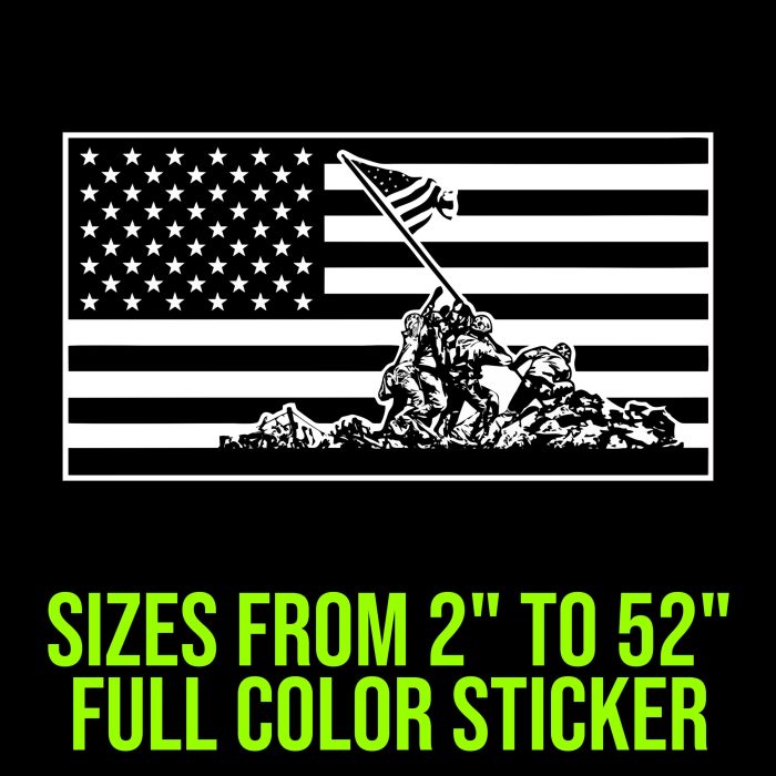 Iwo Jima Full Color Vinyl Decal