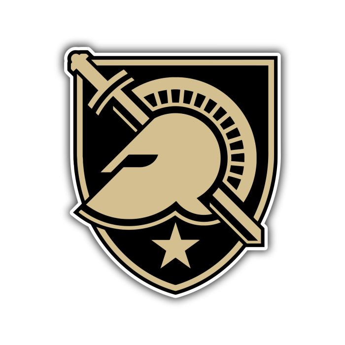 Army Black Knights Full Color Vinyl Decal - Custom Size