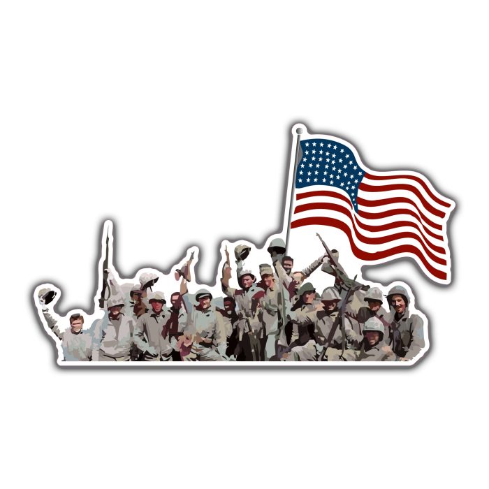 Iwo Jima Full Color Vinyl Decal