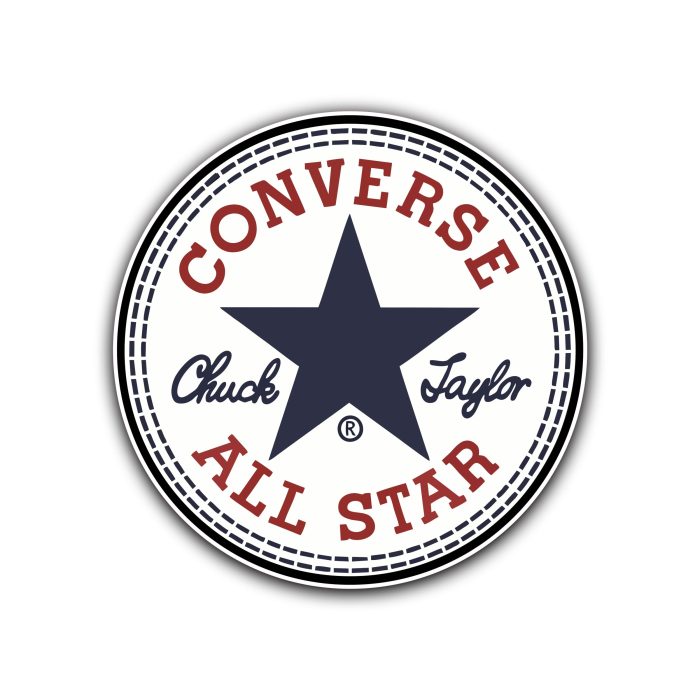 Converse Full Color Vinyl Decal - Custom Size