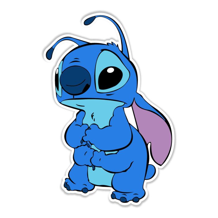 Stitch Full Color Vinyl Sticker - Custom Size