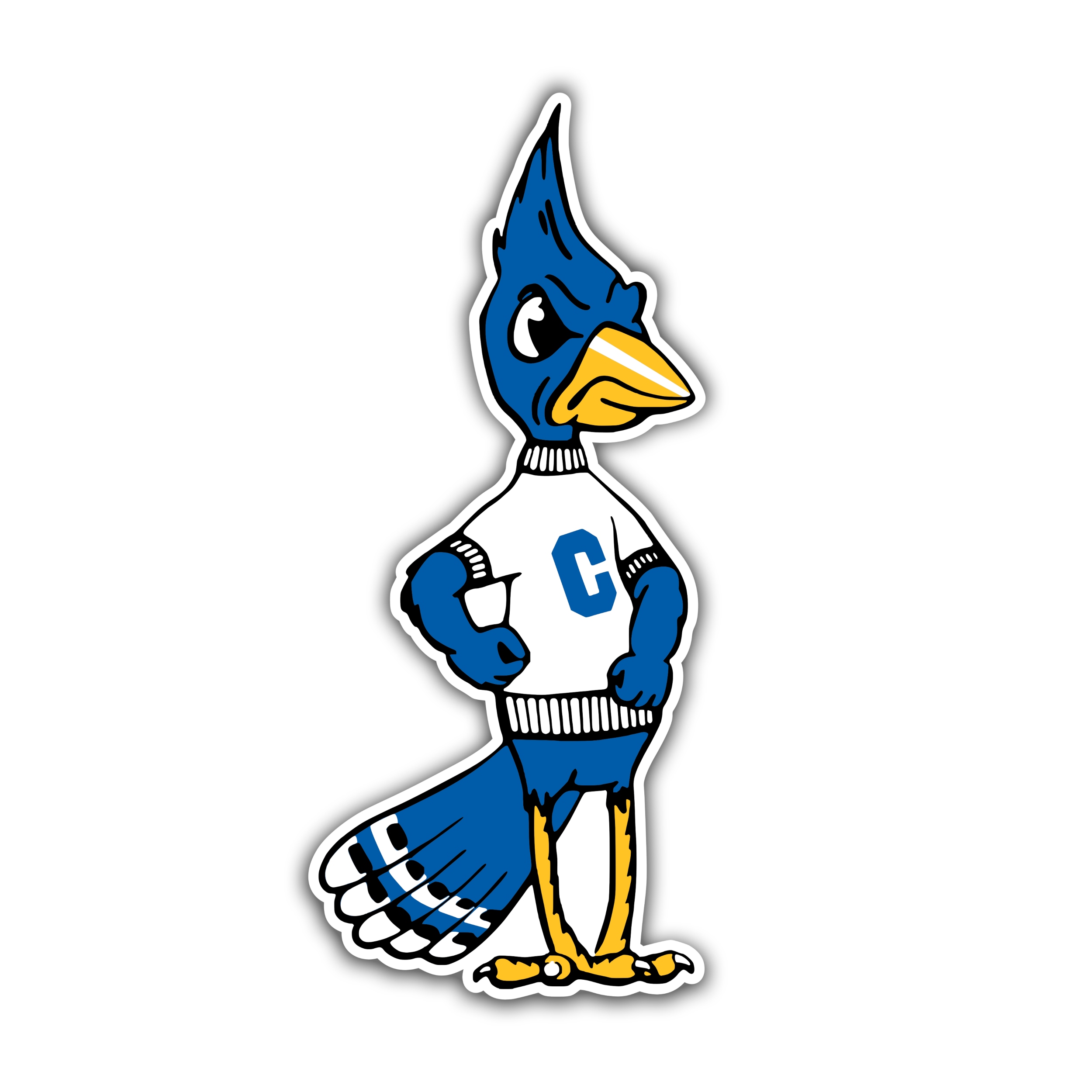Creighton Blue Jays- Bird- Full Color Vinyl Decal - Custom Size