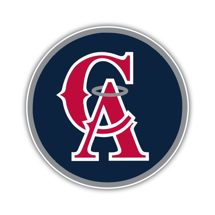 Los Angeles Angels - 1993 Logo - Full Color Vinyl Sticker - Custom Size
