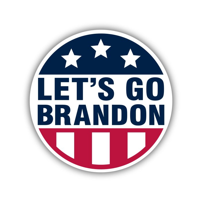 Let's Go Brandon Full Color Vinyl Decal - Custom Size