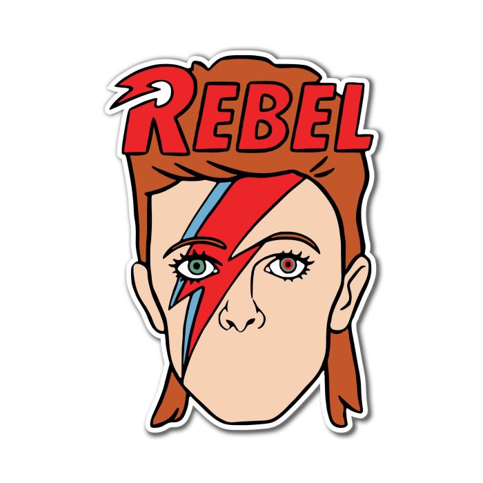 David Bowie Full Color Vinyl Decal - Custom Size