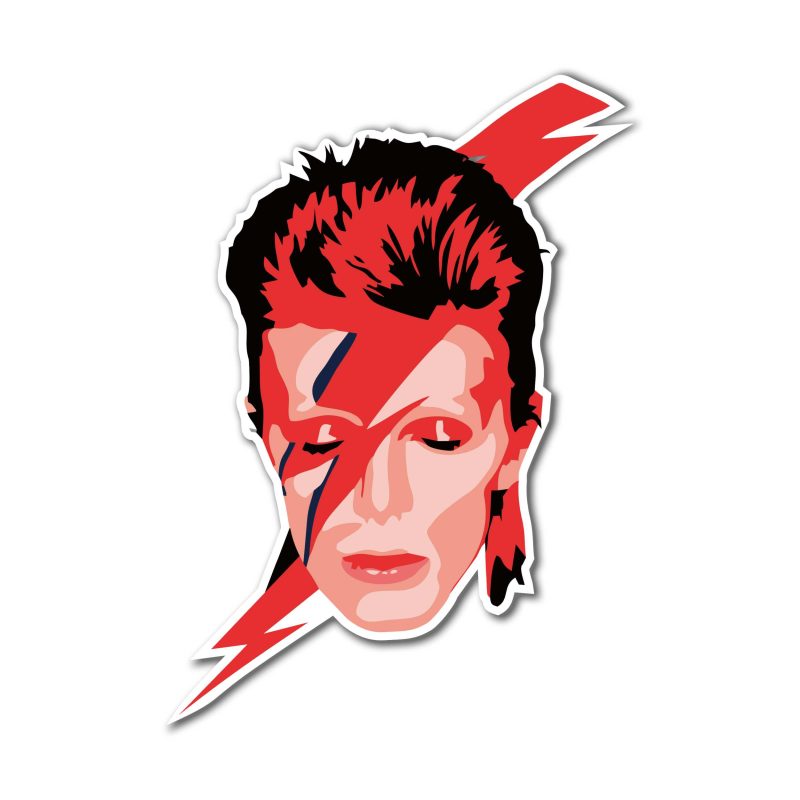 David Bowie Full Color Vinyl Decal - Custom Size