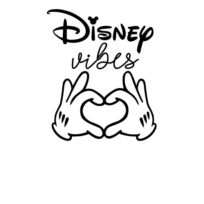 Disney Vibes Vinyl Decal - Custom Size - Image 8