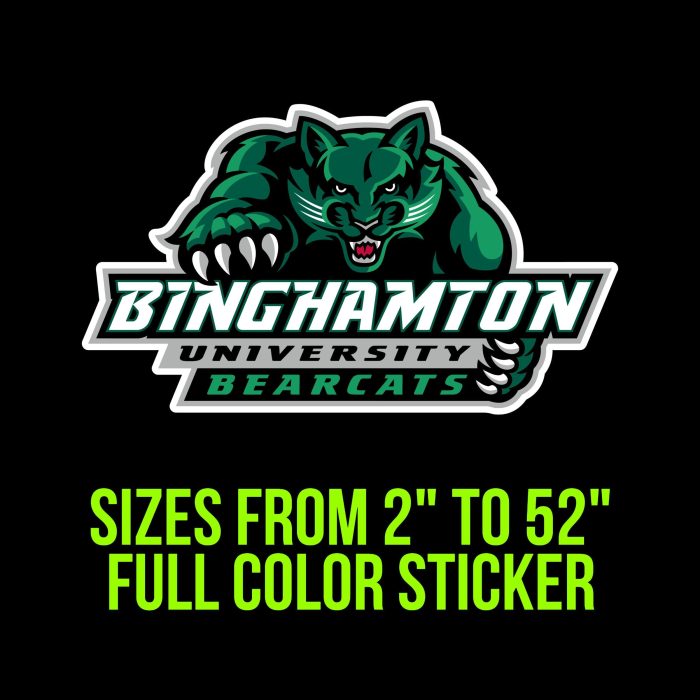 Binghamton Bearcats Vinyl Decal - Custom Size