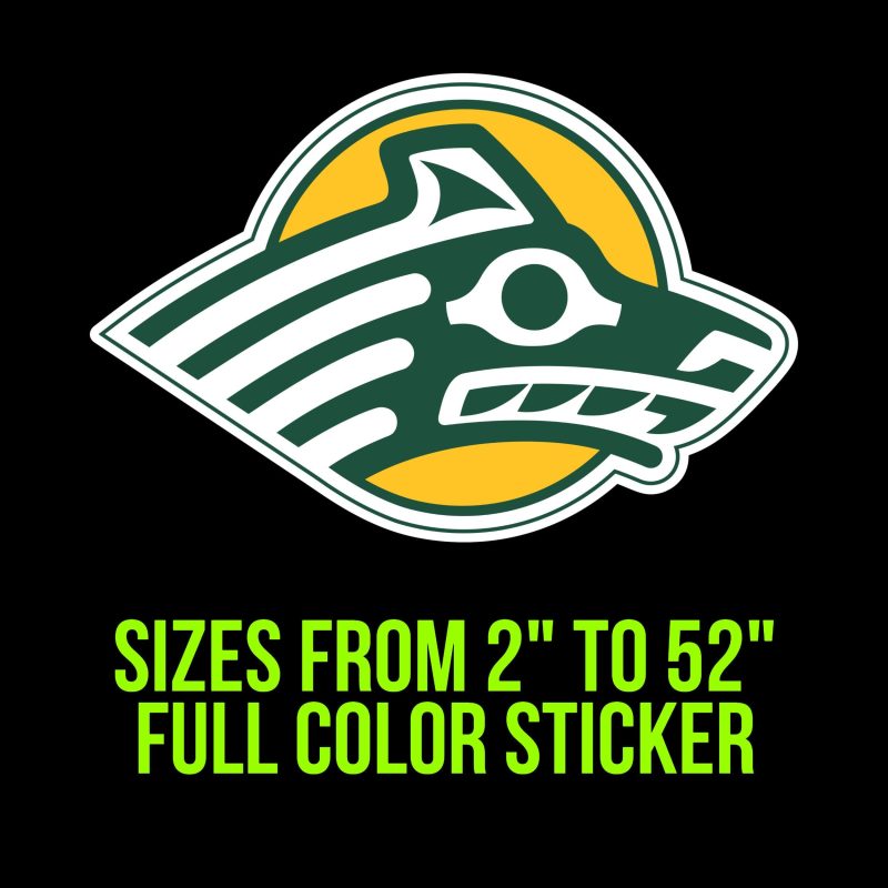 Alaska Anchorage Seawolves Vinyl Decal - Custom Size