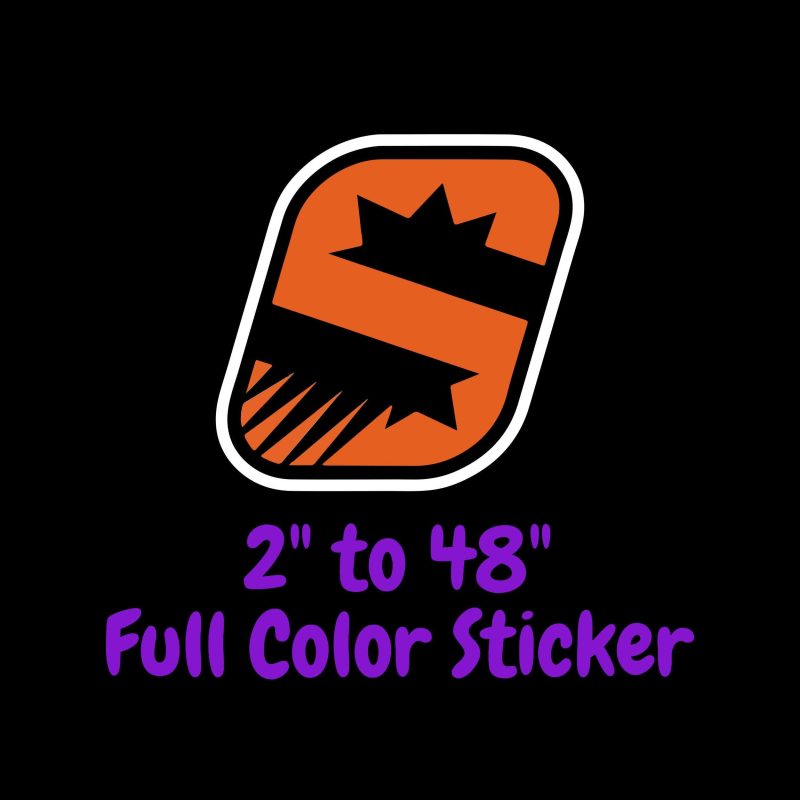 Phoenix Suns Full Color Vinyl Sticker - Custom Size
