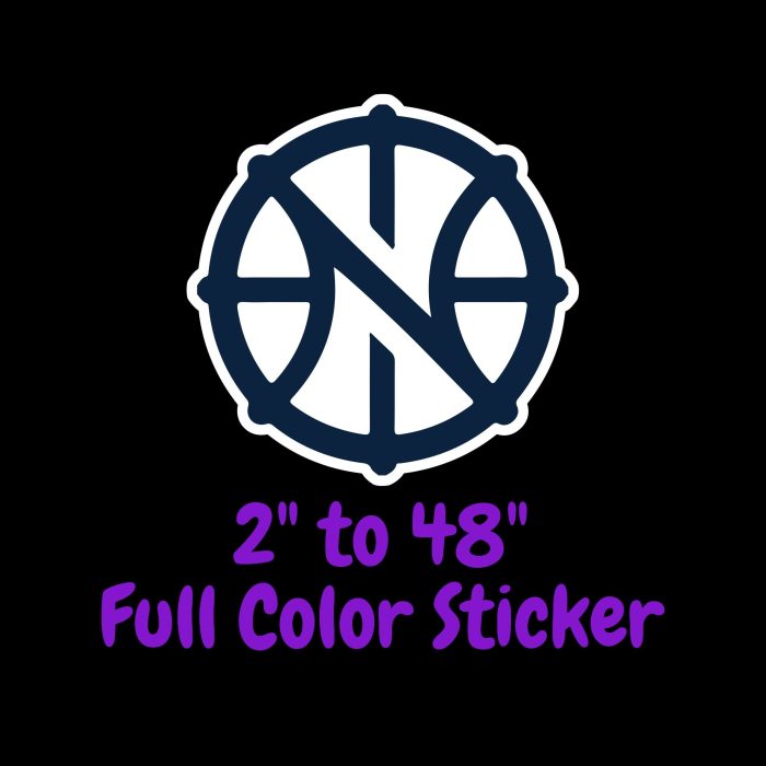 New Orleans Pelicans Full Color Vinyl Sticker - Custom Size