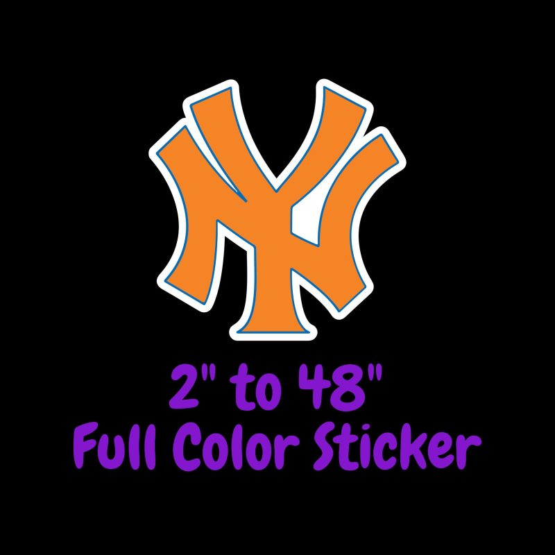 New York Knicks Full Color Vinyl Sticker - Custom Size