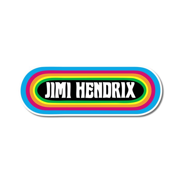 Jimi Hendrix Full Color Vinyl Decal - Custom Size