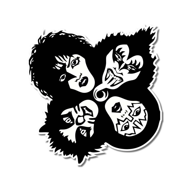 KISS Full Color Vinyl Decal - Custom Size