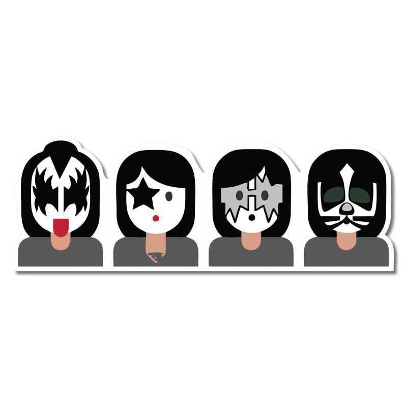 KISS Full Color Vinyl Decal - Custom Size