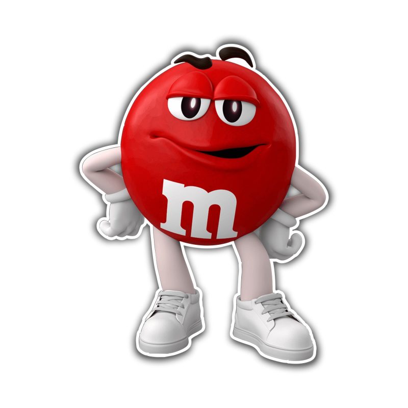 M & M Red - Full Color Vinyl Decal