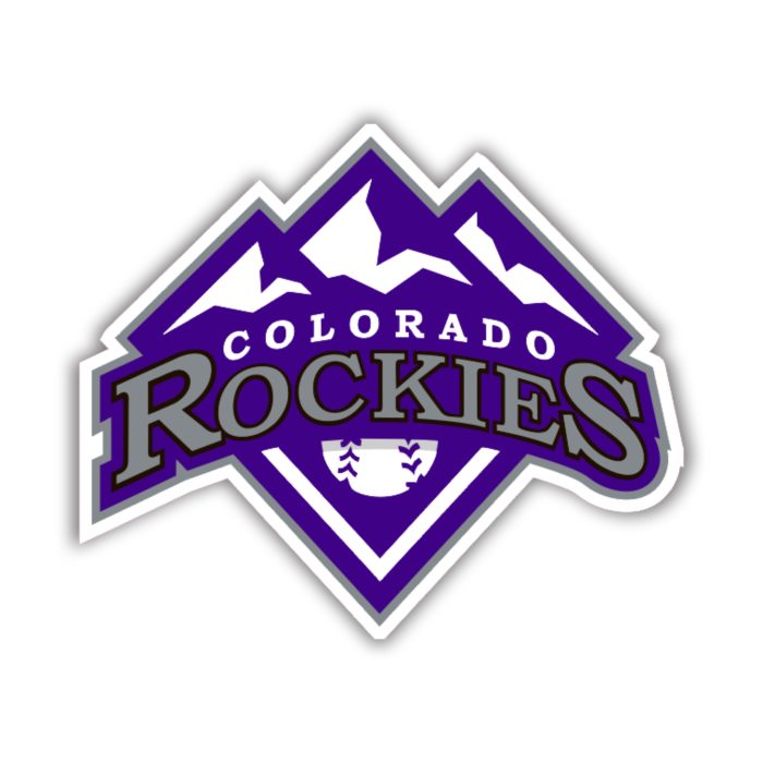 Colorado Rockies - Mountain Plate - Full Color Vinyl Sticker - Custom Size