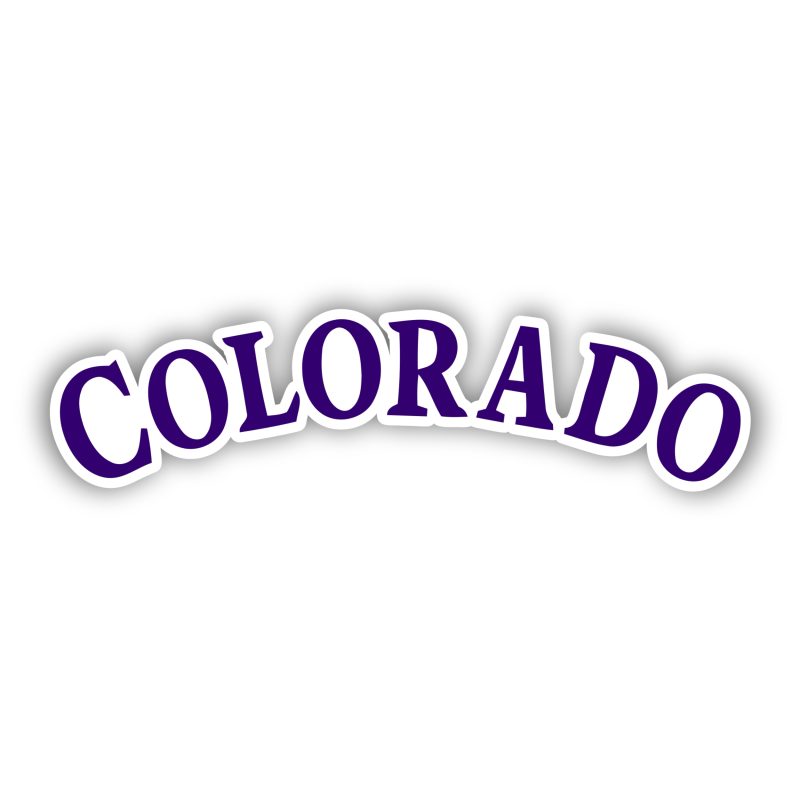 Colorado Rockies - Colorado - Full Color Vinyl Sticker - Custom Size