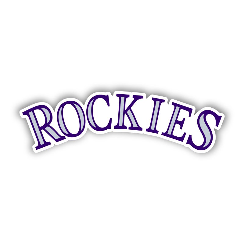 Colorado Rockies - Rockies - Full Color Vinyl Sticker - Custom Size
