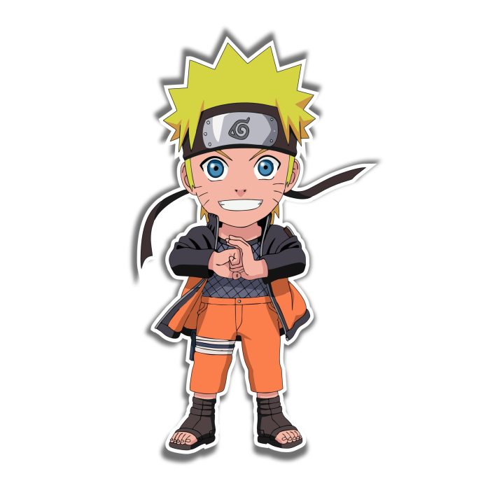 Naruto Chibi Full Color Vinyl Decal - Custom Size