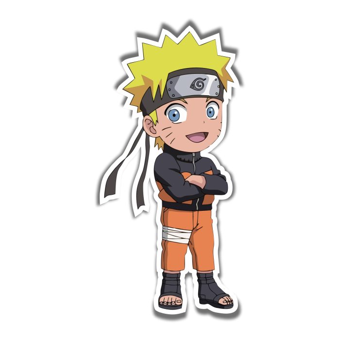 Naruto Chibi Full Color Vinyl Decal - Custom Size