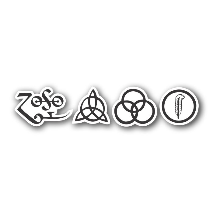 Led Zeppelin Full Color Vinyl Decal - Custom Size