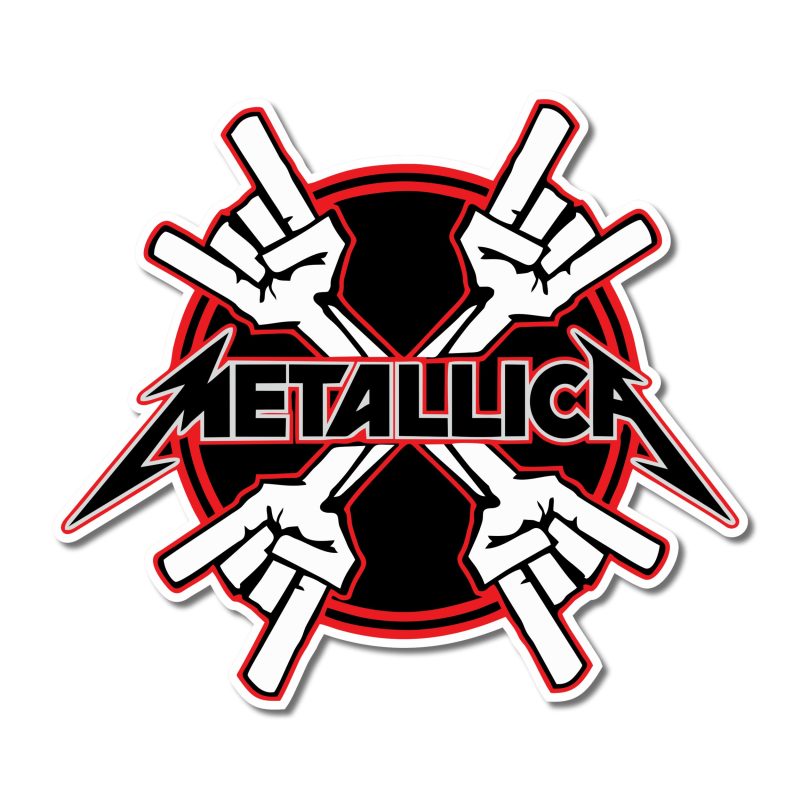 Metallica Full Color Vinyl Decal - Custom Size