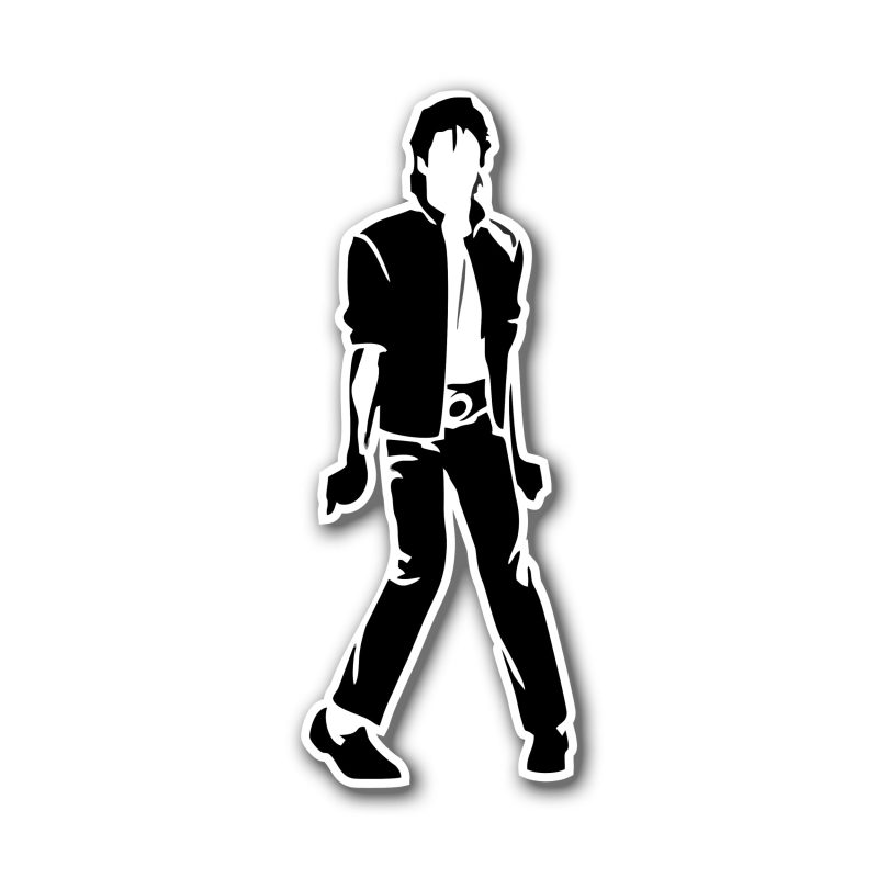 Michael Jackson Full Color Vinyl Decal - Custom Size