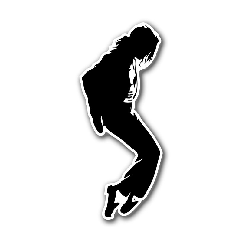 Michael Jackson Full Color Vinyl Decal - Custom Size