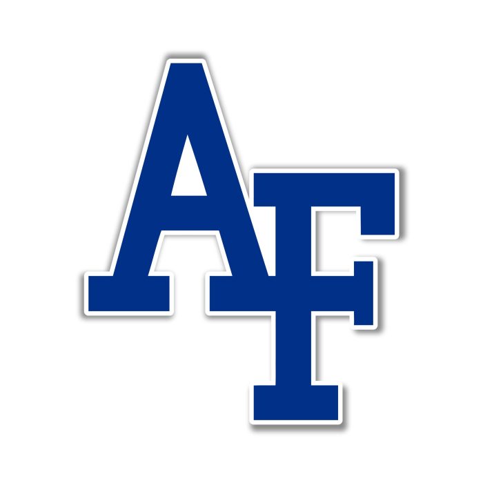 Air Force Falcons Full Color Vinyl Decal - Custom Size