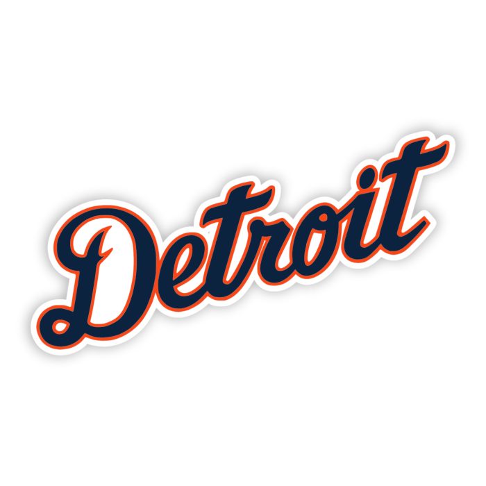 Detroit Tigers - Detroit - Full Color Vinyl Sticker - Custom Size