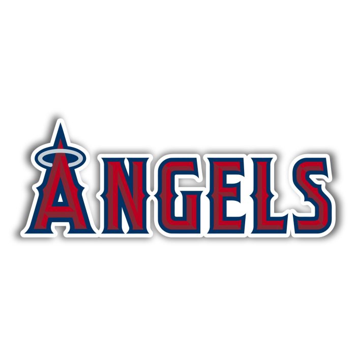 Los Angeles Angels - Angels -  Full Color Vinyl Sticker - Custom Size