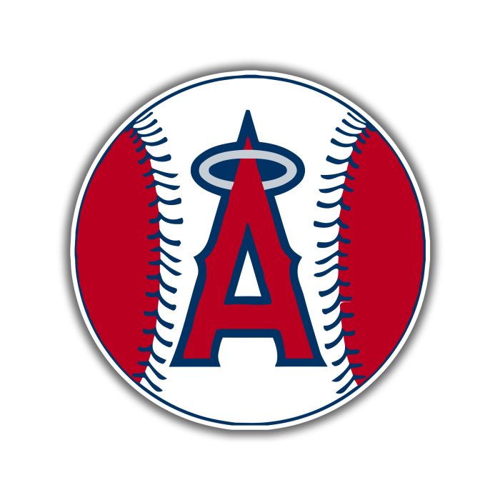 Los Angeles Angels - Baseball - Full Color Vinyl Sticker - Custom Size