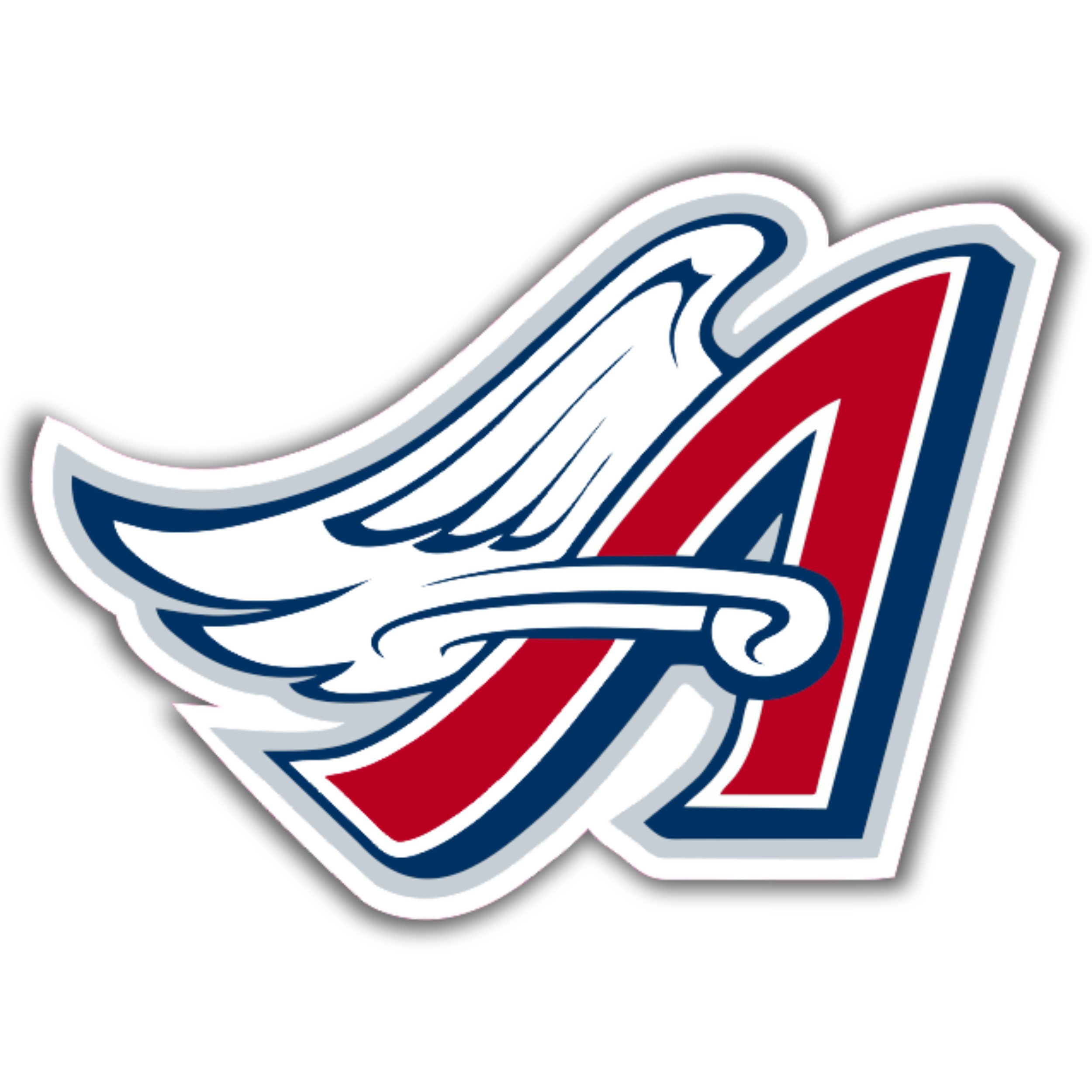 Los Angeles Angels - A With Wings - Full Color Vinyl Sticker - Custom Size