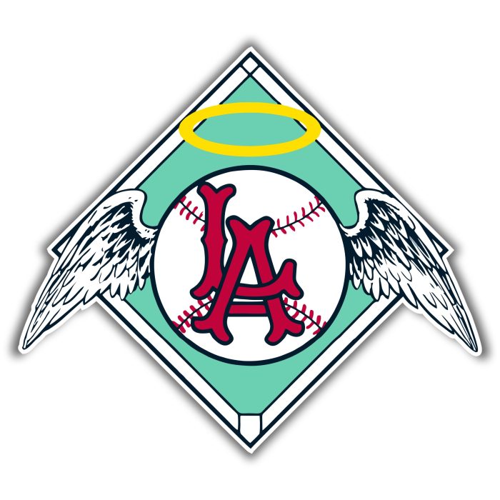 Los Angeles Angels - 1961 Logo - Full Color Vinyl Sticker - Custom Size