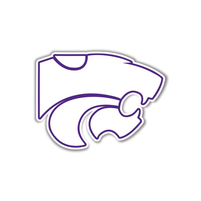 Kansas State Wildcats Full Color Vinyl Decal - Custom Size