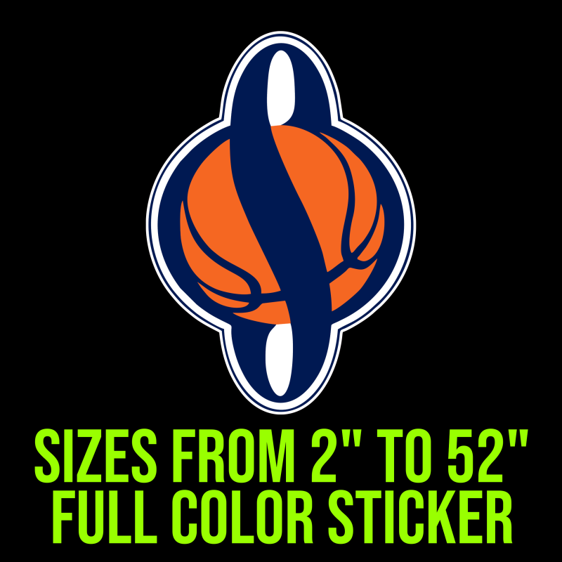 Syracuse Orange Full Color Vinyl Decal - Custom Size
