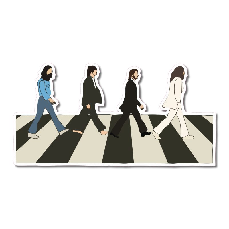 The Beatles Full Color Vinyl Decal - Custom Size