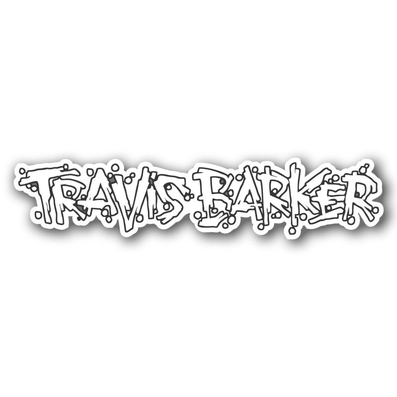 Travis Barker Full Color Vinyl Decal - Custom Size