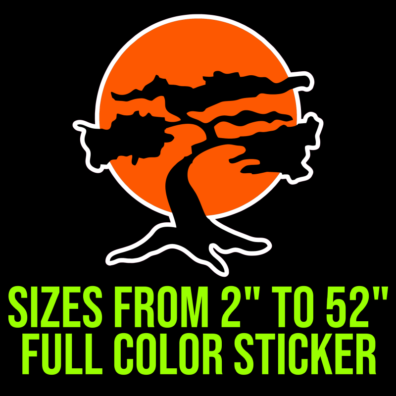 Cobra Kai Full Color Vinyl Decal - Custom Size