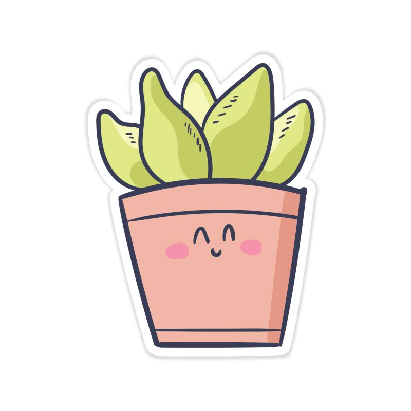 Cactus Full Color Vinyl Decal - Custom Size