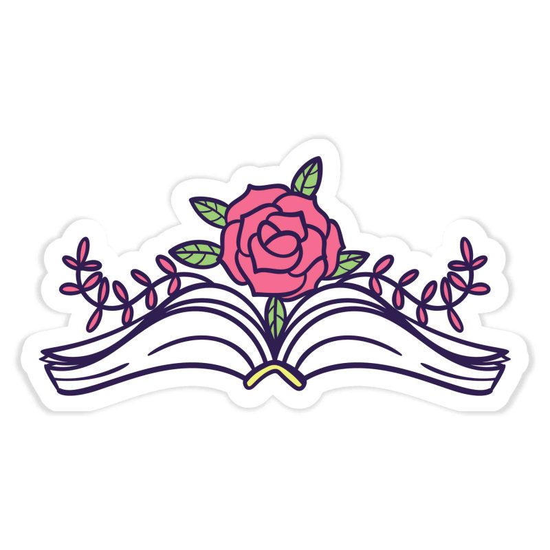 Book Full Color Vinyl Decal - Custom Size